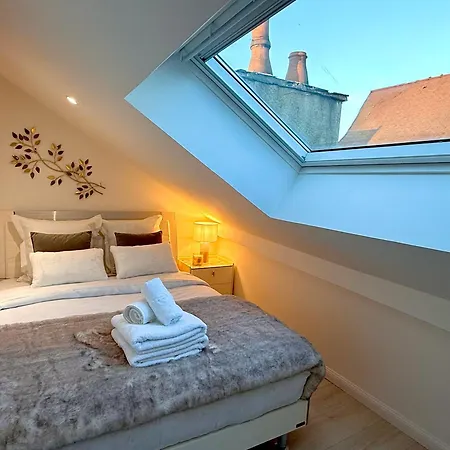 アパート Le Loft Contemporain - Climatise & Smart Tv Au Coeur De ディジョン