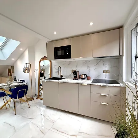 アパート Le Loft Contemporain - Climatise & Smart Tv Au Coeur De ディジョン